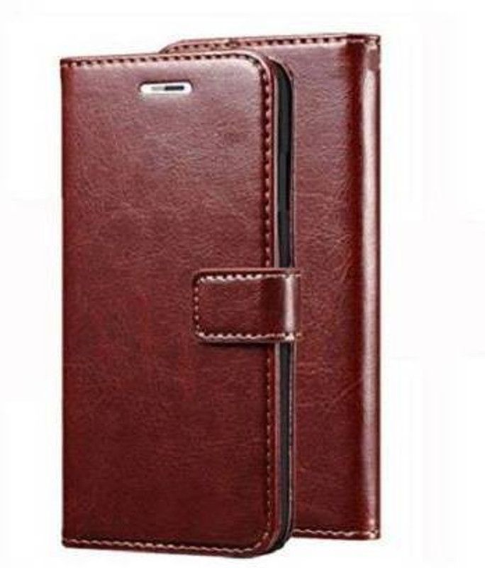 RAWAT Flip Cover for Realme C25 Flip Cover  (Brown, Dual Protection, Pack of: 1)