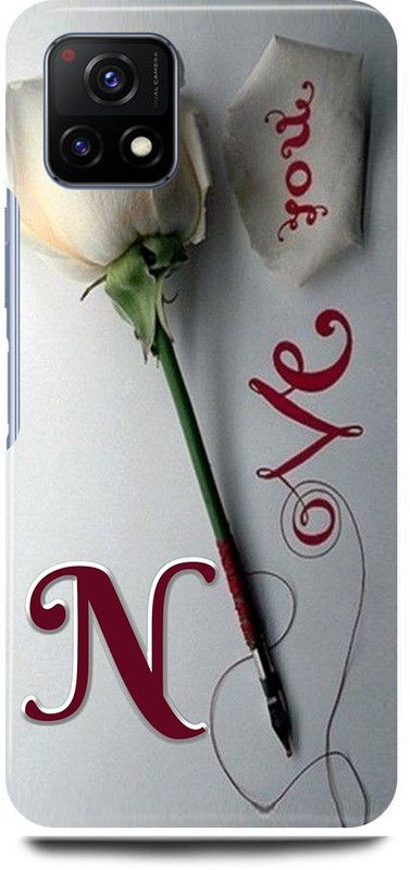 play fast Back Cover for Vivo Y72 5G, V2060 N, NAME, LETTER, ALPHABET, LOVE  (Silver, Hard Case, Pack of: 1)