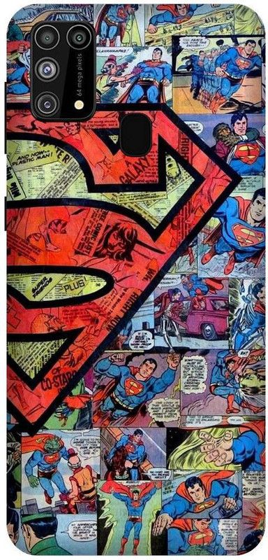 URCHIN Back Cover for Samsung M30s Superman, Superman Logo, Wallpaper, Superhero, DC comic, Movie, Comic  (Multicolor, Shock Proof, Pack of: 1)