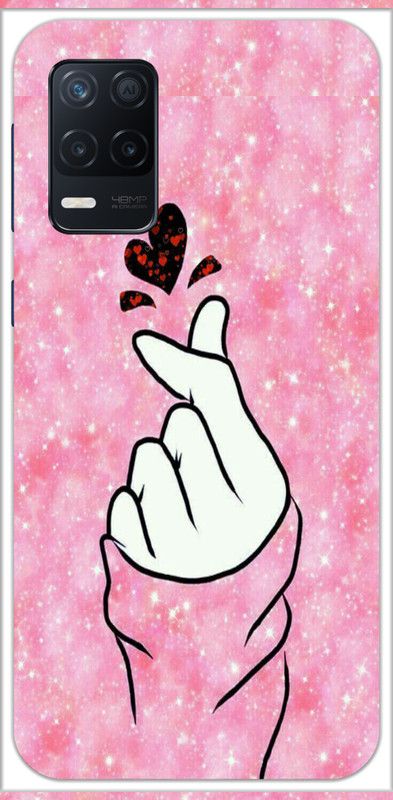ALPEEDA Back Cover for Realme Narzo 30 5G  (Pink, Grip Case, Silicon, Pack of: 1)
