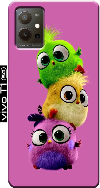 YorktoSis Back Cover for Vivo T1 5G 2822  (Multicolor, Anti-radiation, Silicon, Pack of: 1)