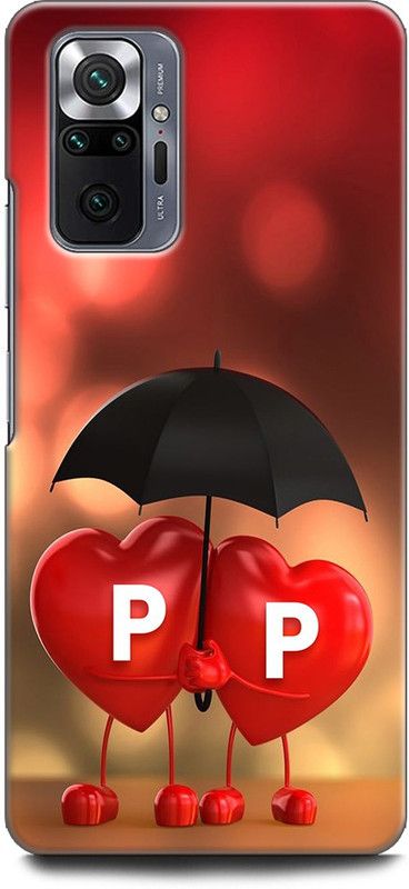 KEYCENT Back Cover for REDMI Note 10 Pro Max P P, P LOVES P, P NAME, LETTER, ALPHABET, PP LOVE, HART, BLUE  (Multicolor, Pack of: 1)