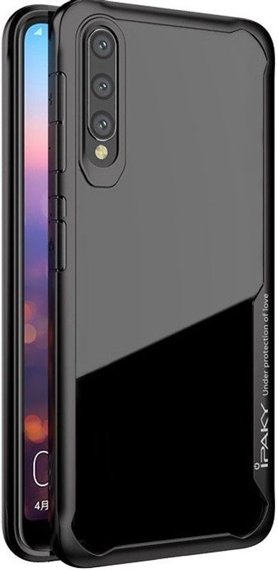 CELLCAMPUS Back Cover for Samsung Galaxy A50, Samsung A50, Galaxy A50  (Black, Transparent, Grip Case, Pack of: 1)