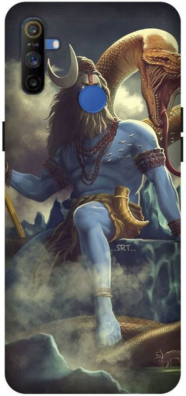 SSMORYA Back Cover for Realme Narzo 20A, God Shiv Printed Back Cover  (Multicolor, Hard Case, Pack of: 1)