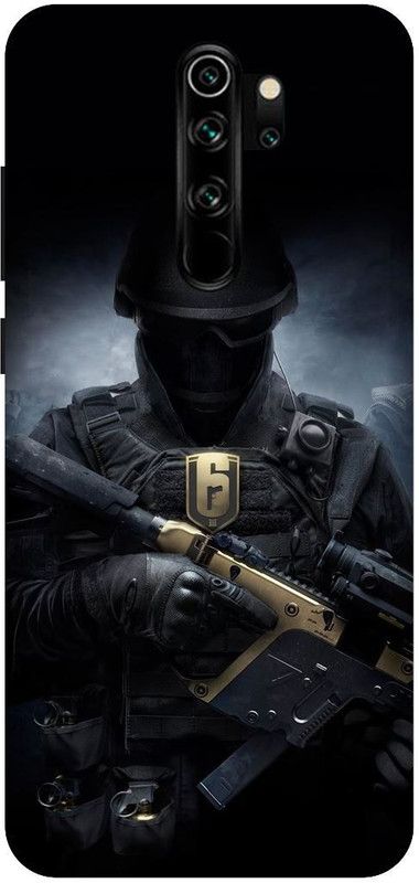 SSMORYA Back Cover for Mi Redmi Note 8 pro (PUBG Game hero) Printed Case Cover  (Multicolor, Hard Case, Pack of: 1)