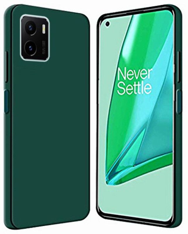 Realgo Back Cover for Vivo Y15s 2021  (Green, Pack of: 1)