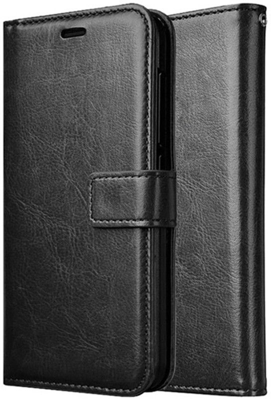 Techbuzz Flip Cover for Vivo Y90  (Black, Pack of: 1)