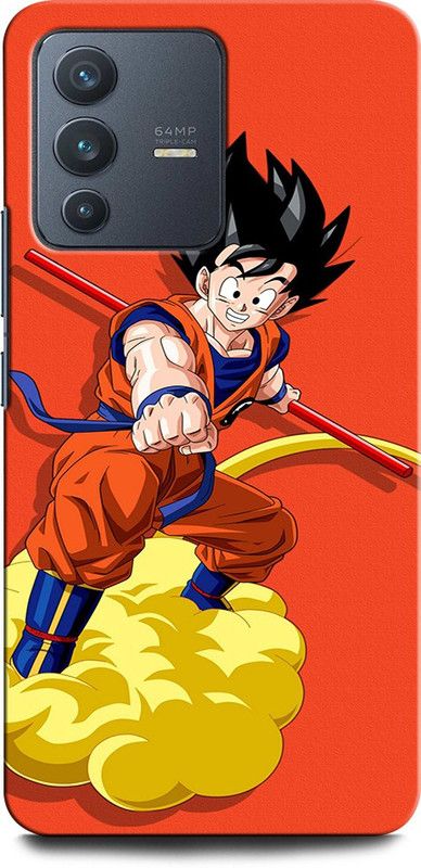 GRAFIQE Back Cover for Vivo V23 5G GOKU, DRAGONBALLZ, ANIME, SUPERSAIYAN  (Multicolor, Shock Proof, Pack of: 1)