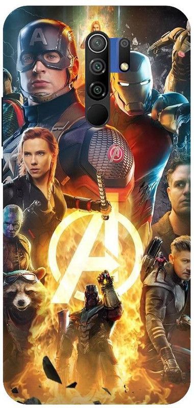 URCHIN Back Cover for Poco M2 Avengers, infinity wars, end game, superheros, iron man  (Multicolor, Shock Proof, Pack of: 1)