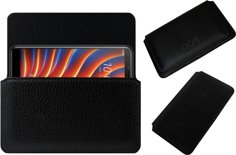 ACM Pouch for Htc Wildfire E1 Lite  (Black, Cases with Holder, Pack of: 1)