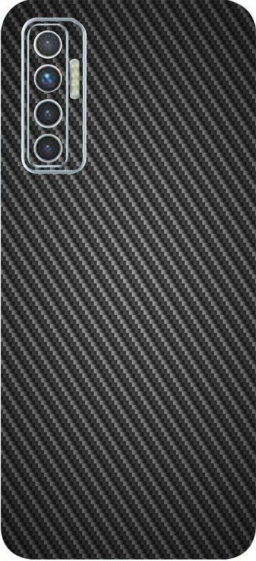BUGGU Tecno Camon 17, tecno camon 17 Mobile Skin  (Ultra Super Black Carbon Fiber Skin With High Matte Finish.)