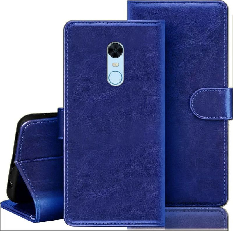 Tingtong Flip Cover for Mi Redmi Note 5  (Blue, Dual Protection, Pack of: 1)