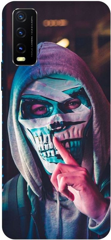 Zaplab Back Cover for Vivo Y20i, V2027 Mask Man Printed Back Cover  (Multicolor, Hard Case, Pack of: 1)