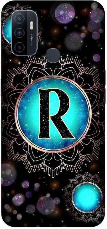 SSMORYA Back Cover for OPPO A53, R Letter Multicolour Printed  (Multicolor, Hard Case, Pack of: 1)