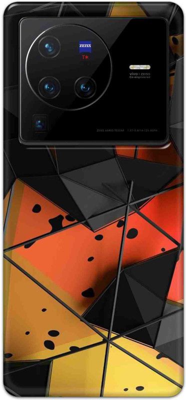 NDCOM Back Cover for VIVO X80 PRO 5G Abstract Slim Fit Printed  (Multicolor, Hard Case, Pack of: 1)