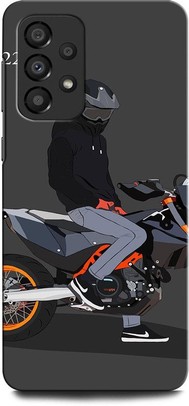 GRAFIQE Back Cover for SAMSUNG Galaxy A33 KTM, KTM BIKE, SUPERBIKE, BIKE LOVER  (Multicolor, Shock Proof)