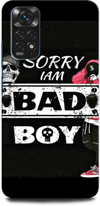 INTELLIZE Back Cover for Redmi Note 11S BAD BOY, ATTITUDE, ALONE BOY, SORRY I AM BAD BOY  (Multicolor, Hard Case, Pack of: 1)