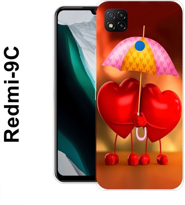 REDFLY Back Cover for Redmi 9C  (Multicolor, Silicon)
