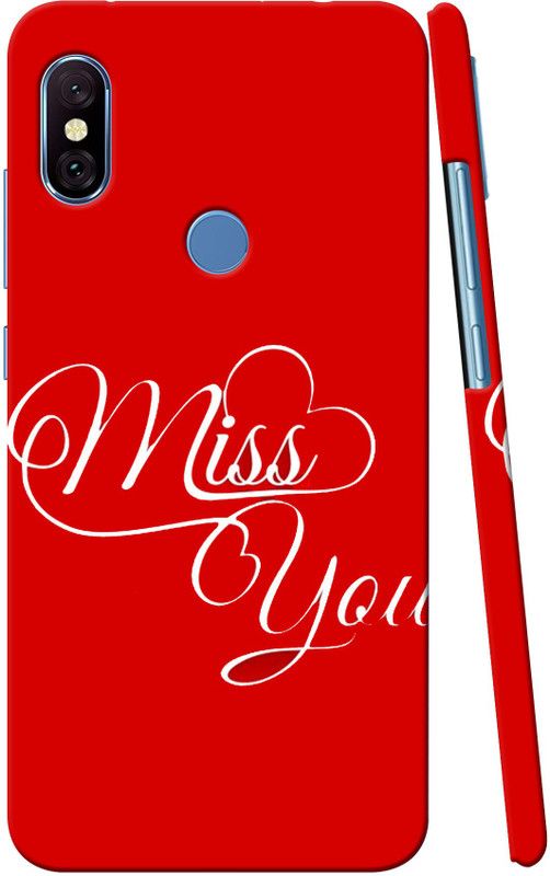 ADITI Designs Back Cover for Mi Redmi Note 6 Pro  (Red, Dual Protection)