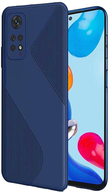 RRTBZ Back Cover for Redmi Note 11 / Note 11s  (Blue, Silicon, Pack of: 1)