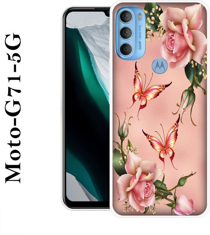 KUDI Back Cover for Motorola Moto G71 5G  (Multicolor, Silicon)
