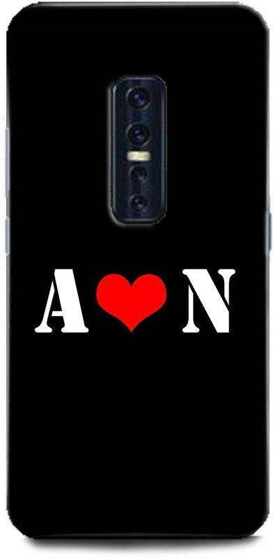 Afterglow Back Cover for Vivo V17 Pro A N, A LOVES N, NAME, LETTER, ALPHABET, AN LOVE, HART  (Multicolor, Shock Proof, Pack of: 1)