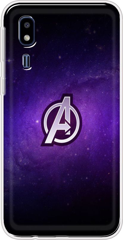 Appcityprint Back Cover for Samsung Galaxy A2 Core  (Black, Purple, Grip Case, Silicon, Pack of: 1)