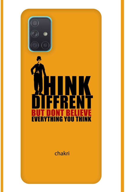 Inkzz Think DIfferent Mobile Skin - Only Back for Samsung A71 Mobile Skin  (Multicolor)