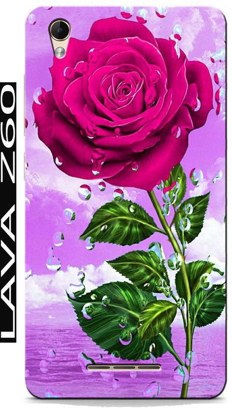 BIVAX Back Cover for LAVA Z60  (Pink, Green, Grip Case, Silicon, Pack of: 1)