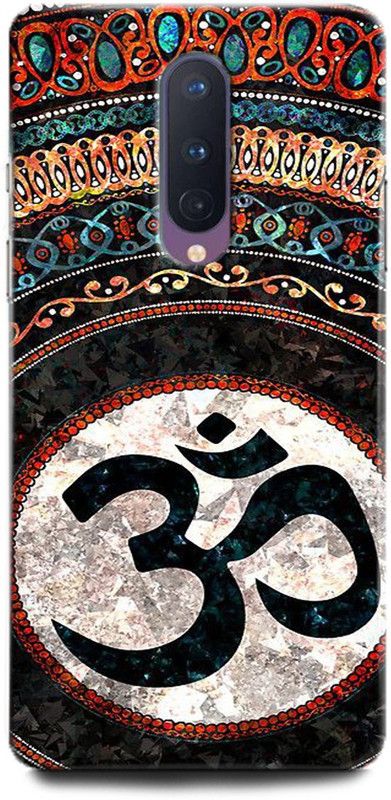 WallCraft Back Cover for OnePlus 8 OM, LORD SHIVA, OM SYMBOL, GOD  (Multicolor, Dual Protection, Pack of: 1)