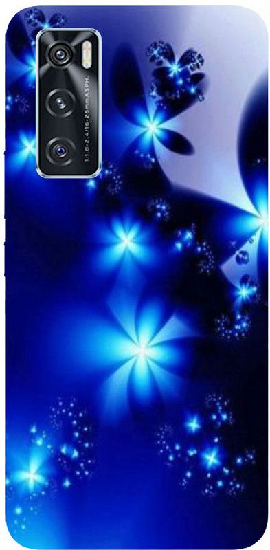 PrintCorner Back Cover for ViVO V20 SE  (Blue, Grip Case, Silicon, Pack of: 1)