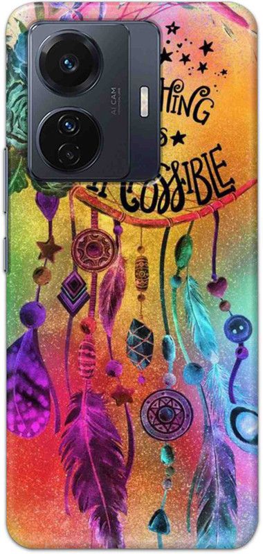 NDCOM Back Cover for Vivo T1 Pro 5G Dream Catcher Colorful Printed  (Multicolor, Hard Case, Pack of: 1)