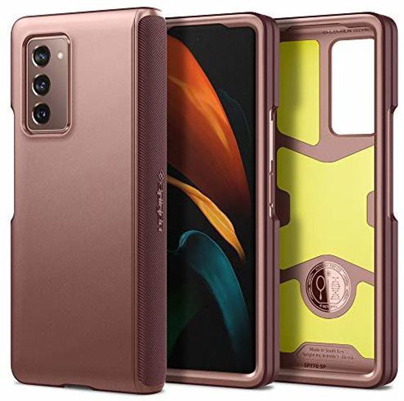 Spigen Slim Armor Pro Back Cover for SAMSUNG Galaxy Z Galaxy Fold 2  (Brown, Shock Proof, Pack of: 1)