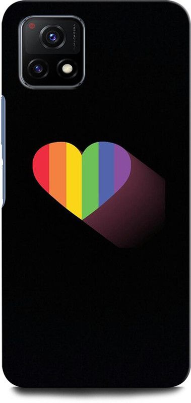 GRAFIQE Back Cover for VIVO Y72 5G RAINBOW, HEART RAINBOW, LOVE FOREVER  (Multicolor, Shock Proof, Pack of: 1)