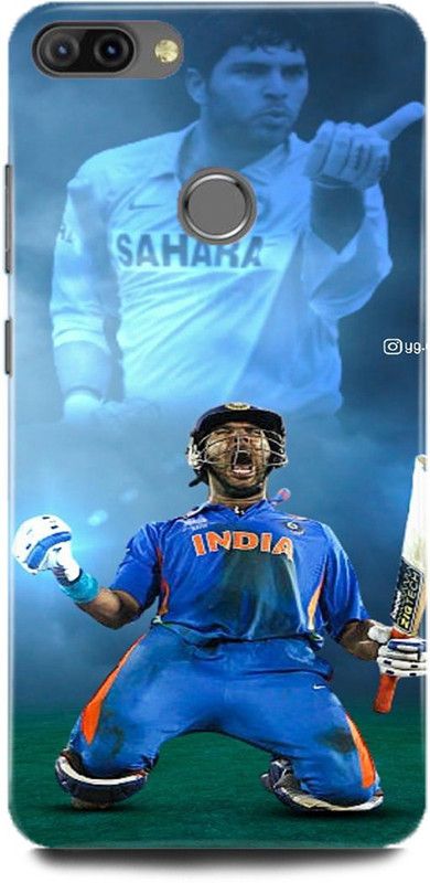FRONK Back Cover for Infinix HOT 6 Pro, X608, YUVRAJ, SINGH, YUVI, INDIAN, PLAYER, RCB  (Blue, Hard Case, Pack of: 1)
