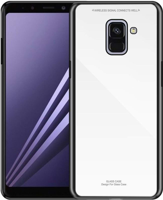 NKARTA Back Cover for Nkarta Shockproof Mirror Glass Back Mobile Phone Case Covers for Samsung Galaxy J6 - white  (White, Dual Protection, Pack of: 1)
