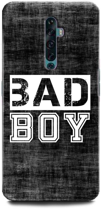 WallCraft Back Cover for OPPO Reno2 / CPH1907 MOTIVATIONAL QUOTES, BAD BOY, DKQ63, MOTIVATION, INSPIRATION, POSITIVE  (Multicolor, Dual Protection, Pack of: 1)