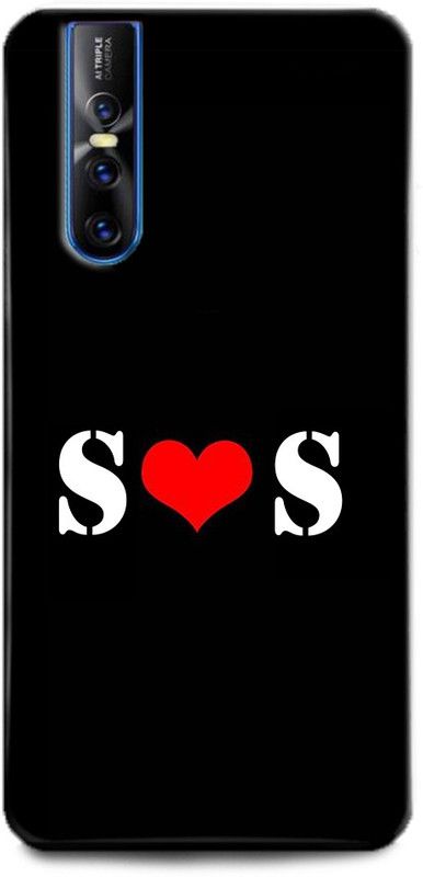 Afterglow Back Cover for Vivo V15 Pro S S, S LOVES S, S NAME, LETTER, ALPHABET, SS LOVE, HART  (Multicolor, Shock Proof, Pack of: 1)