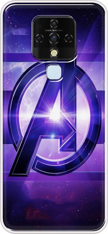 Hansviprint Back Cover for Tecno Camon 16  (Purple, Grip Case, Silicon, Pack of: 1)