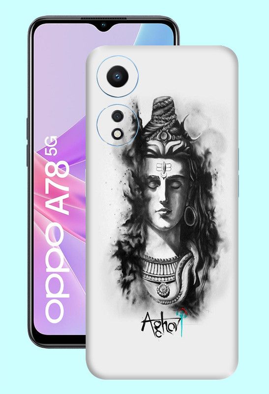 WeCre8 Skin's Oppo A78 5G Mobile Skin  (Mahadev Trident Multicolor Mobile Skin)