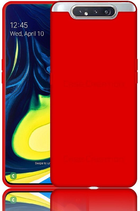 CASE CREATION Back Cover for Samsung A90  (Red, Waterproof, Pack of: 1)