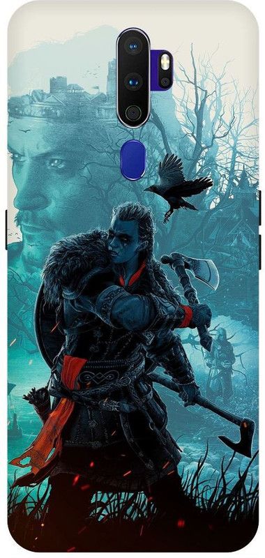 THESTONEWELL Back Cover for OPPO A5( 2020) SKY BLUE MAN GRIL IMAGE BACK  (Multicolor, Waterproof, Pack of: 1)