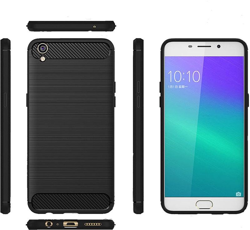 CASE CREATION Back Cover for Oppo F1 Plus 2016  (Black, Dual Protection, Pack of: 1)