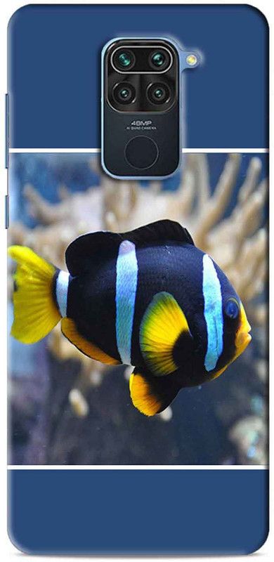 NDCOM Back Cover for Redmi Note 9 Colorful Fish Printed  (Multicolor, Hard Case, Pack of: 1)
