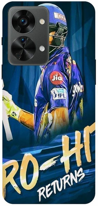 THE NARAYANA COLLECTIONS Back Cover for ONEPLUS NORD 2T 5G-ROHIT,HITMAN,MUMBAI,INDIANS,IPL  (Multicolor, Hard Case, Pack of: 1)