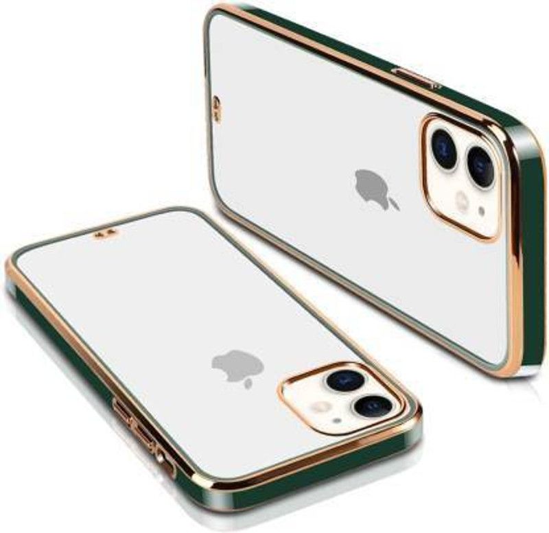 Meowsy Back Cover for Apple Iphone 11  (Green, Gold, Shock Proof, Pack of: 1)