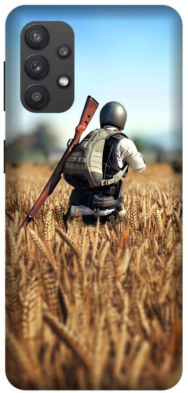 Yoprint Back Cover for Samsung Galaxy M32 Pubg man Printed cover  (Multicolor, Hard Case, Pack of: 1)