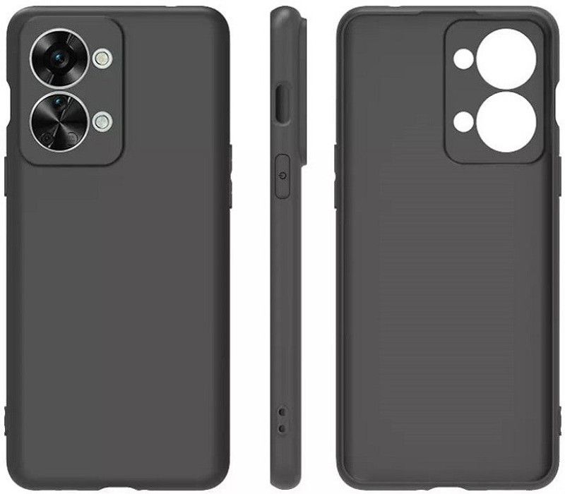 Bodoma Back Cover for OnePlus Nord 2T  (Black, Grip Case, Silicon, Pack of: 1)