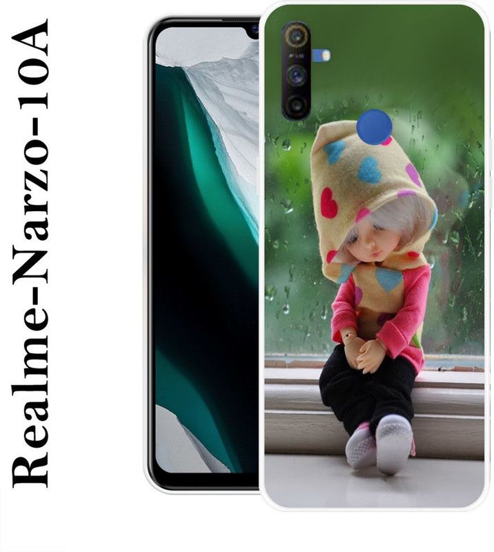 REALKING Back Cover for Realme Narzo 10A  (Multicolor, Grip Case, Silicon)