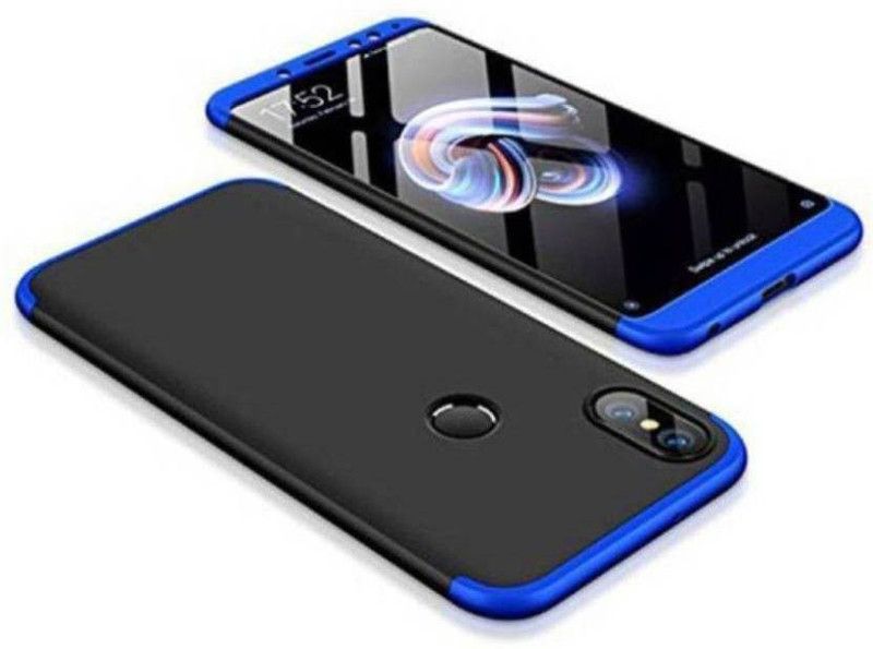 onlinecart Back Cover for vivo y91 360 cover blue and black, vivo y91 back cover, vivo y91 360 cover  (Blue, Black, Dual Protection)